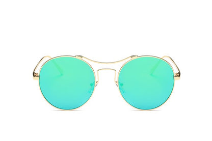 Round Mirrored Fashion Sunglasses