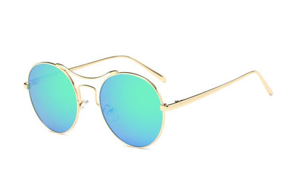 Round Mirrored Fashion Sunglasses