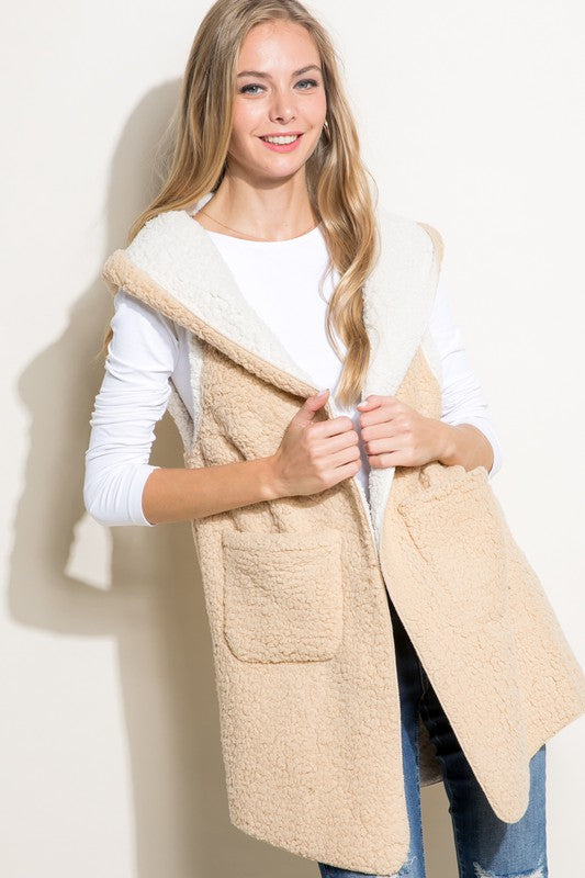 PLUS SHERPA LONG VEST