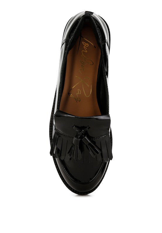 Blaneth Tassel Faux Leather Loafers