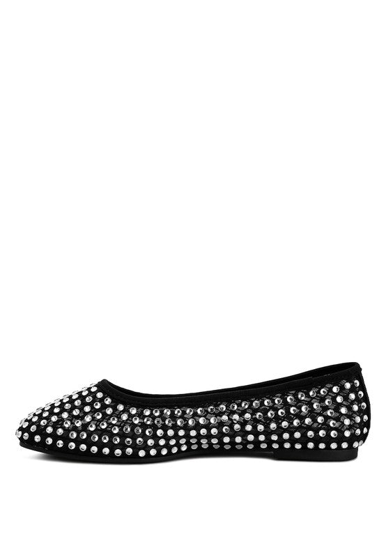 Orson Naked Rhinestone Ballerinas