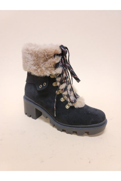 VINI-FUR COMBAT BOOTIES