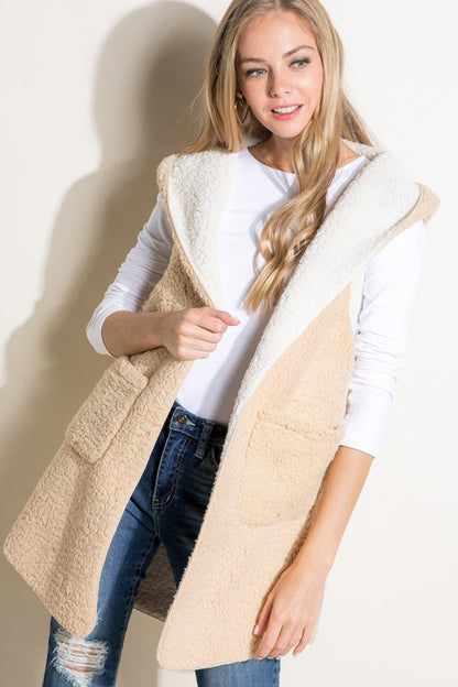 PLUS SHERPA LONG VEST