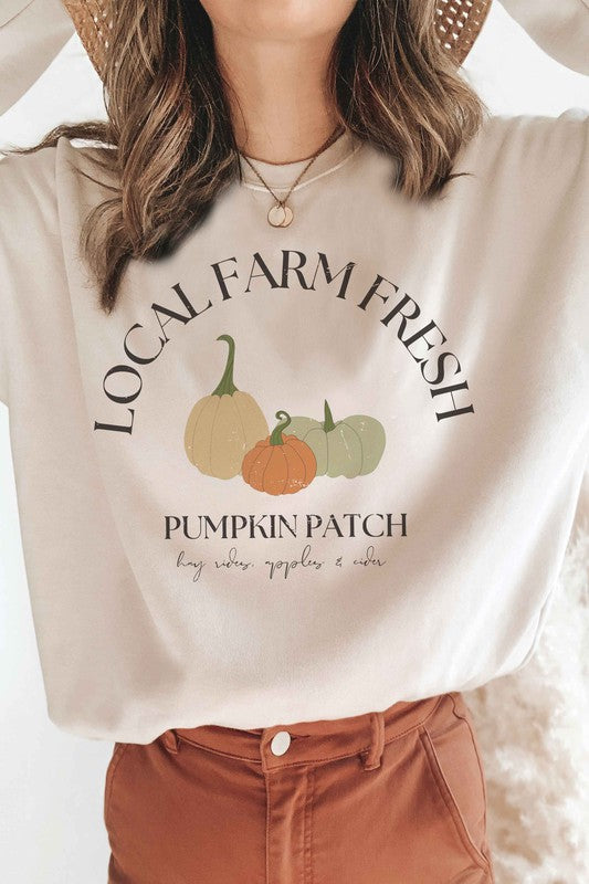 LOCAL FARM FRESH PUMPKIN PATCH Graphic Sweatshirt