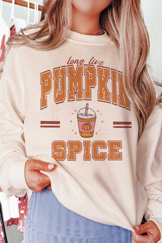 LONG LIVE PUMPKIN SPICE Graphic Sweatshirt