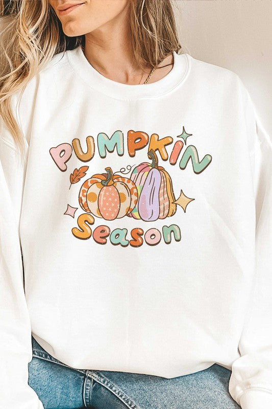 RETRO PUMPKIN SEASON Graphic Sweatshirt