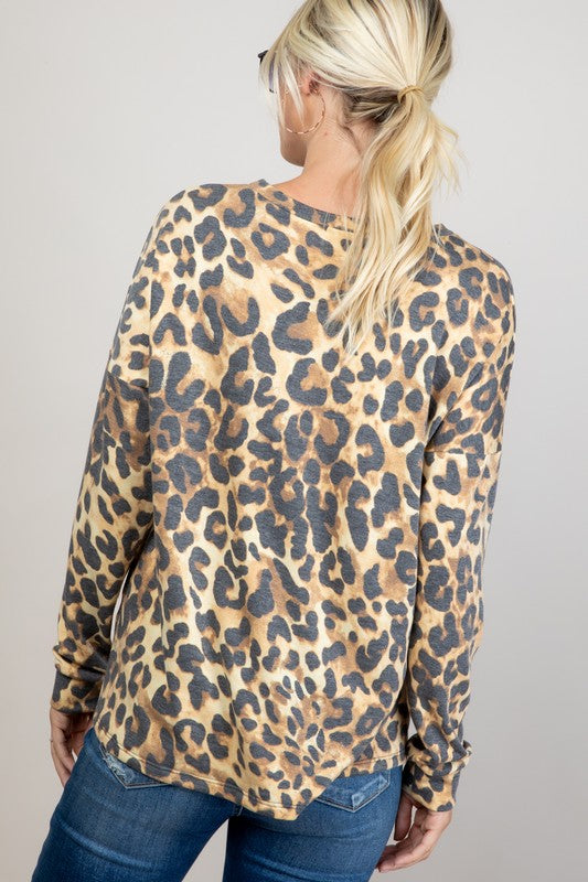 PLUS CHEETAH SWEATSHIRT