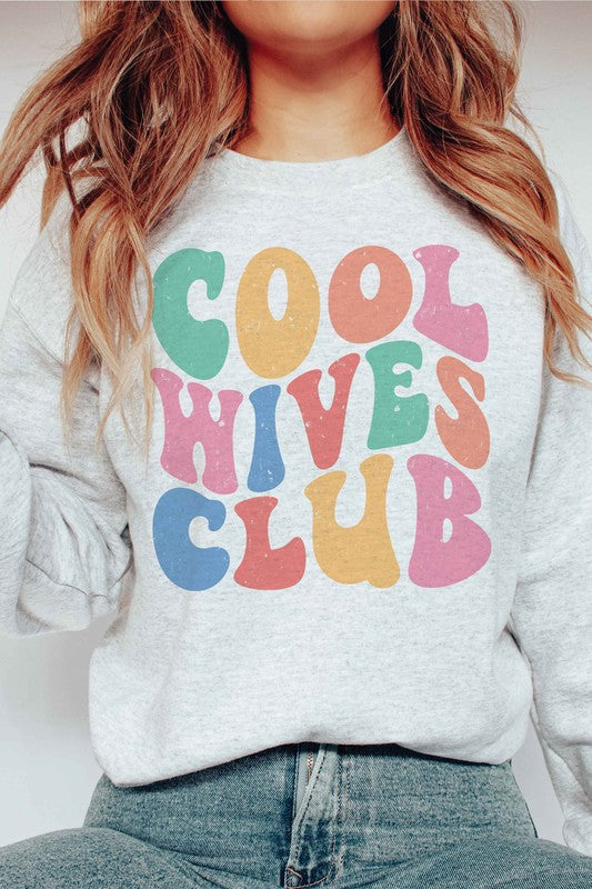 PLUS SIZE - COOL WIVES CLUB Graphic Sweatshirt