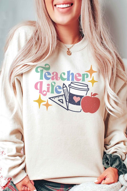 TEACHER LIFE Graphic Sweatshirt