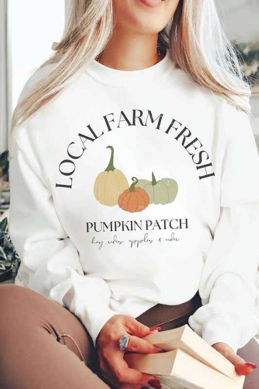 LOCAL FARM FRESH PUMPKIN PATCH Graphic Sweatshirt