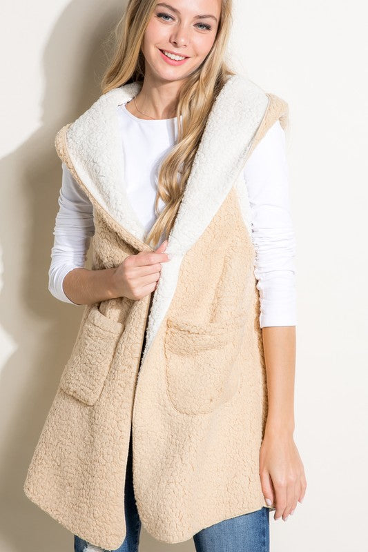 PLUS SHERPA LONG VEST