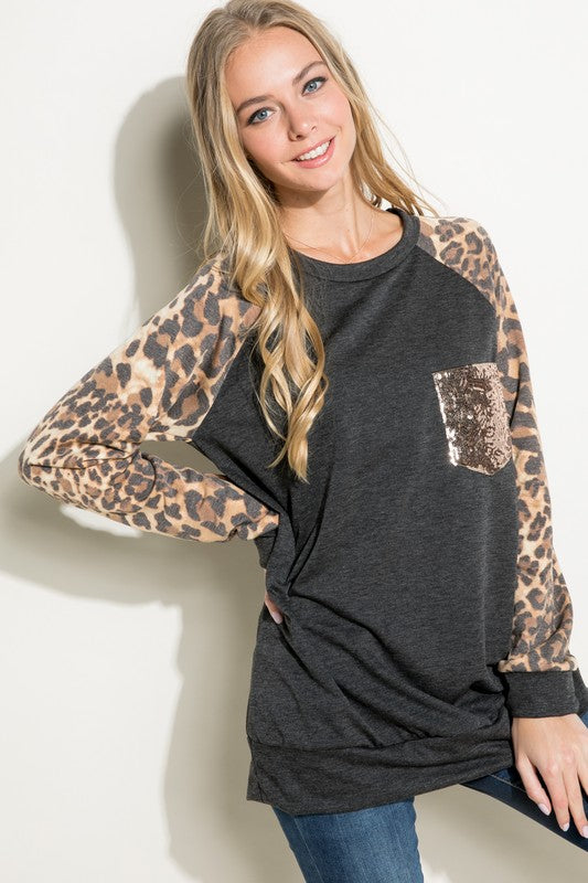 ANIMAL MIX SEQUENCE PK SWEATSHIRT