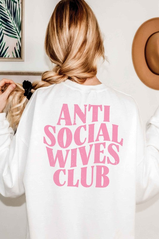 FB ANTI SOCIAL WIVES CLUB Graphic Sweatshirt