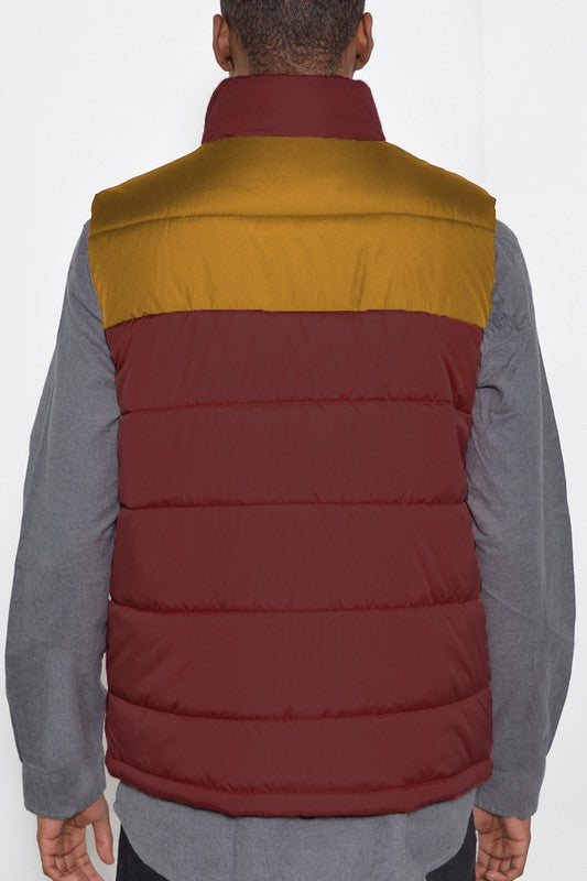 PADDED WINTER TWO TONE VEST