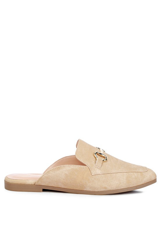 Horsebit Slip On Mules