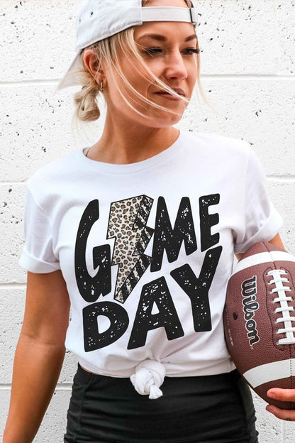 LEOPARD LIGHTNING GAME DAY Graphic Tee