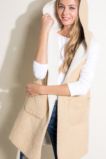 PLUS SHERPA LONG VEST