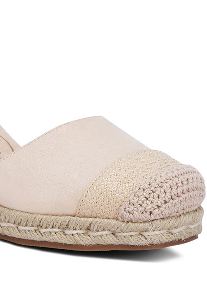 Aiden Lace-Up Crochet Espadrilles