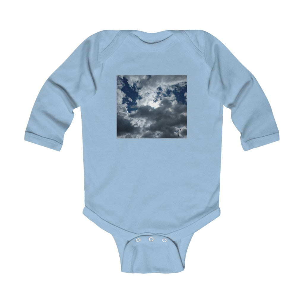 Infant Long Sleeve Bodysuit  "Clear To Partly Cloudy”
