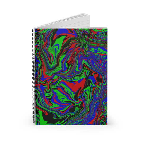 Spiral Notebook - Ruled Line  "Psycho Fluid"