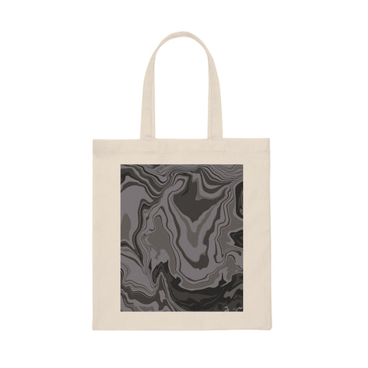 Canvas Tote Bag  "Marble Fluid”