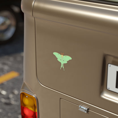 Transparent Outdoor Stickers, Die-Cut, 1pcs “Luna Moth”