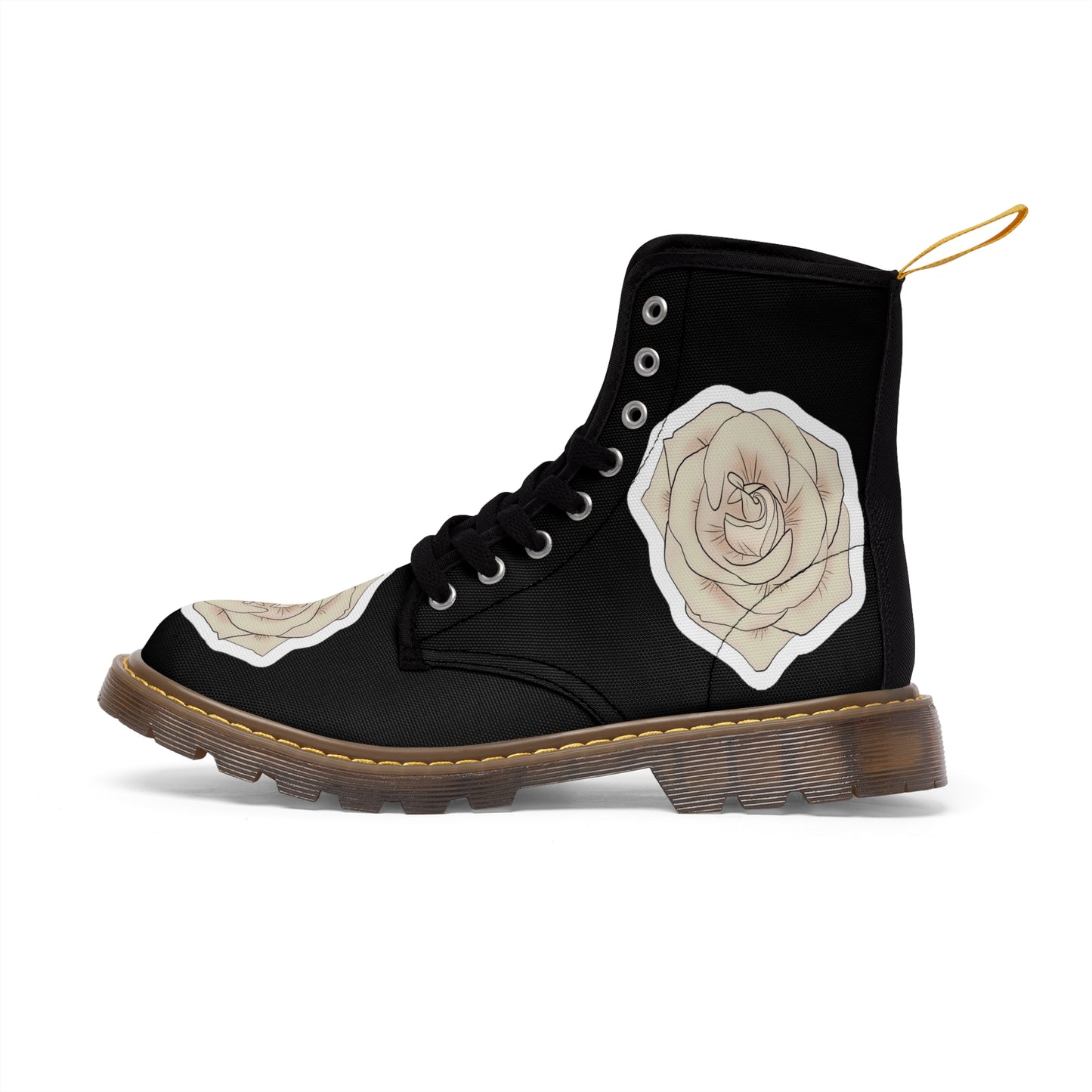 Men's Canvas Boots  "Champaign Rose"