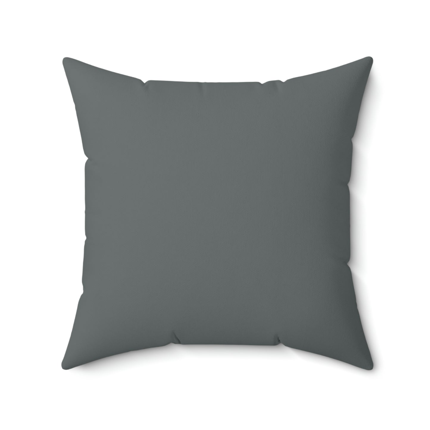 Spun Polyester Square Pillow Case “Knowledge Powered by Google on Dark Gray”