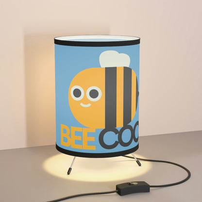 Tripod Lamp with High-Res Printed Shade, US\CA plug “Bee Cool”