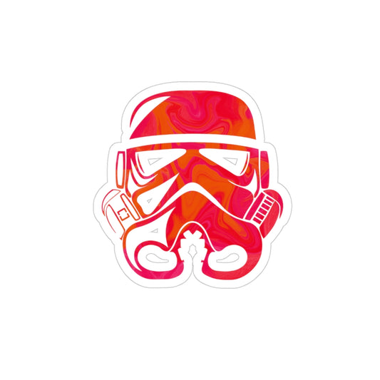 Transparent Outdoor Stickers, Die-Cut, 1pcs “Storm Trooper 9”