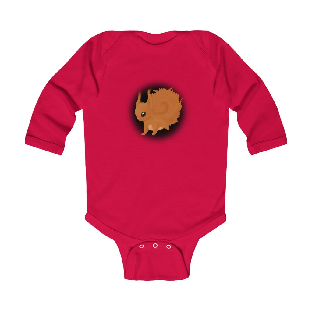 Infant Long Sleeve Bodysuit  "Frisky Squirrel 2.0”