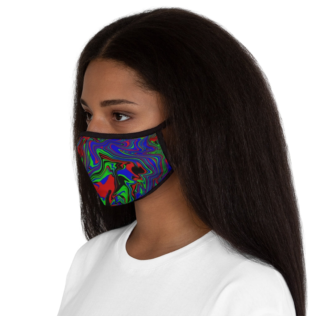 Fitted Polyester Face Mask  "Psycho Fluid"