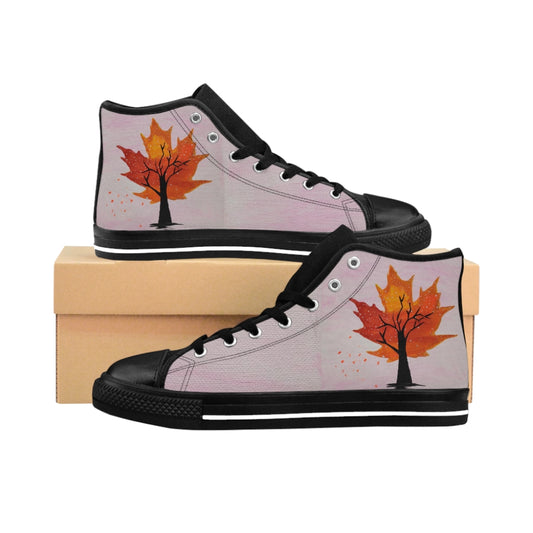 Men's High-top Sneakers  "Autumn Blossom"