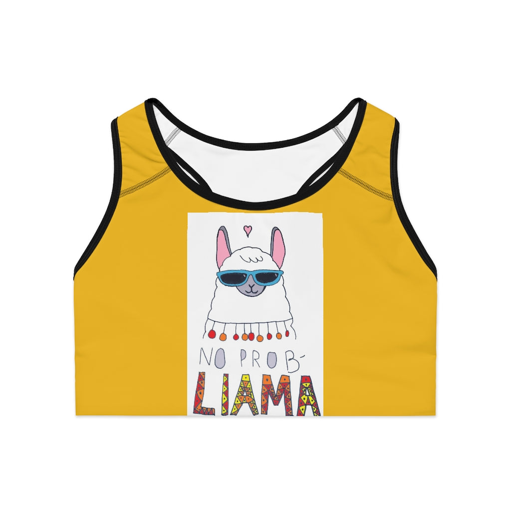 Sports Bra “No Prob-Llama
