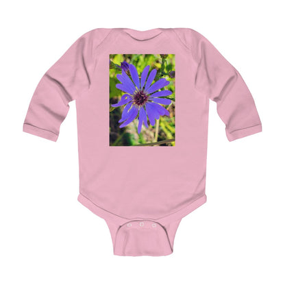 Infant Long Sleeve Bodysuit  "Purple Aster”