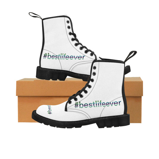 Women's Canvas Boots  "#BestLifeEver - PG"