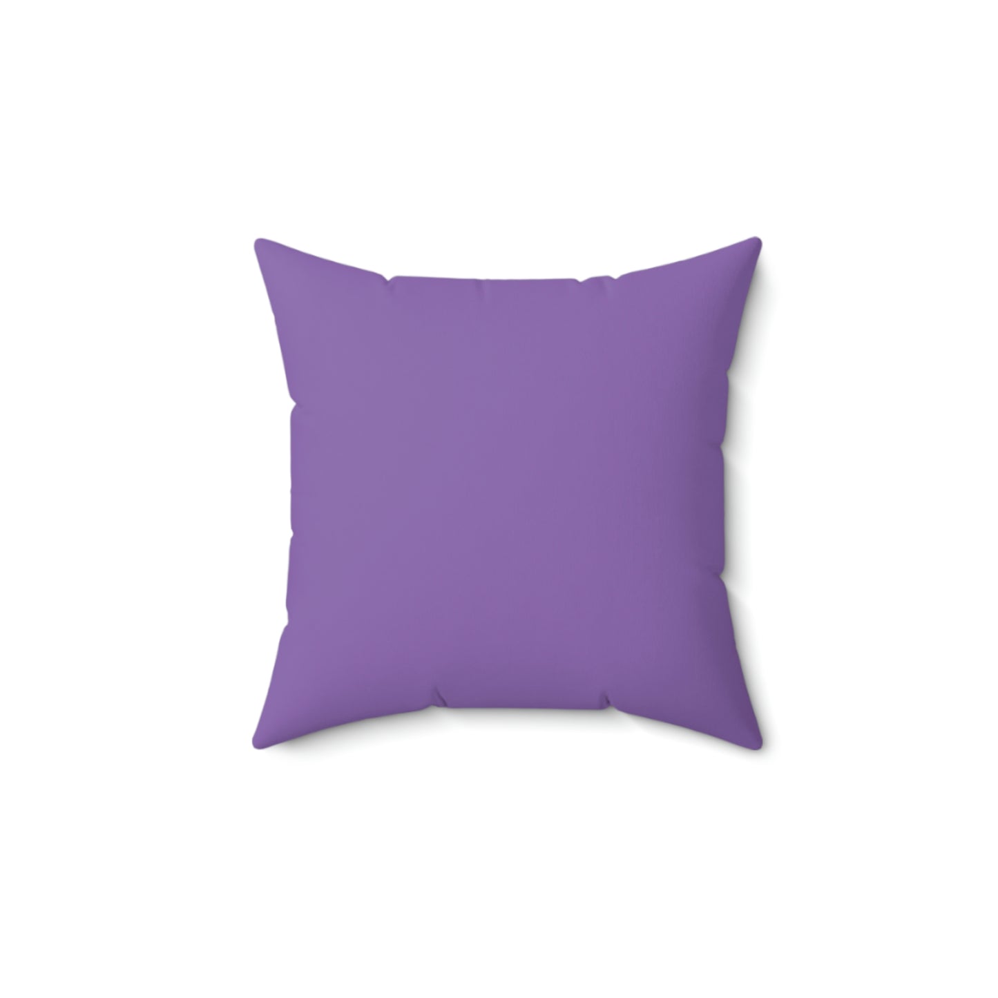 Spun Polyester Square Pillow Case “Pooh Line on Light Purple”