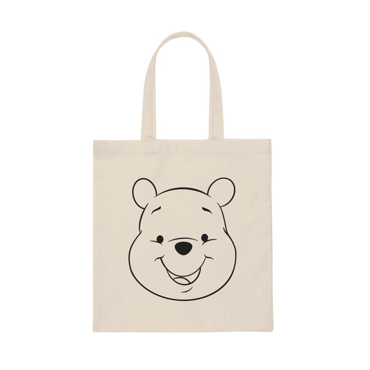 Canvas Tote Bag  "Pooh Line”