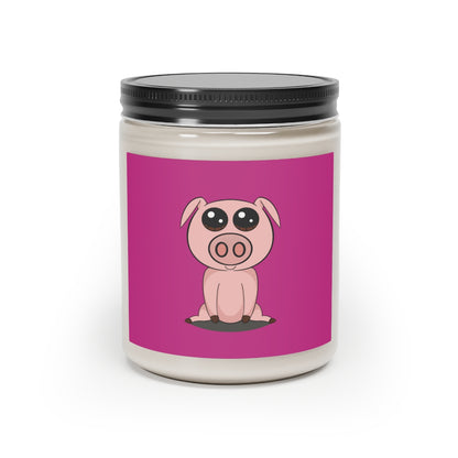 Vegan Soy Coconut Wax Scented Candle, 9oz “Cute Bacon”