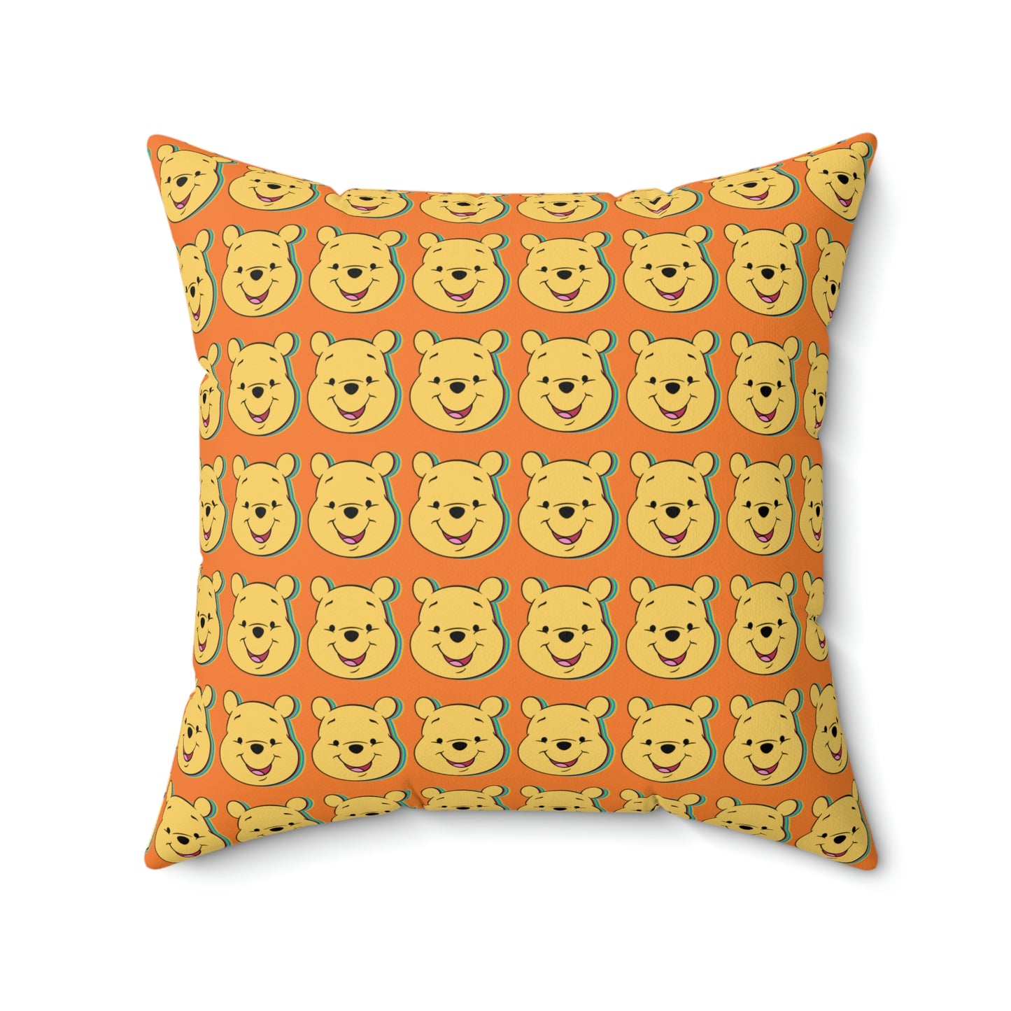 Spun Polyester Square Pillow Case “Trip Pooh on Crusta”