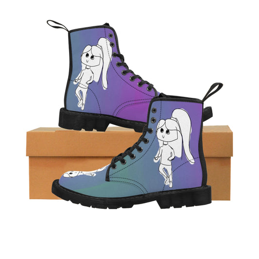Women's Canvas Boots "Cheerful Girl"