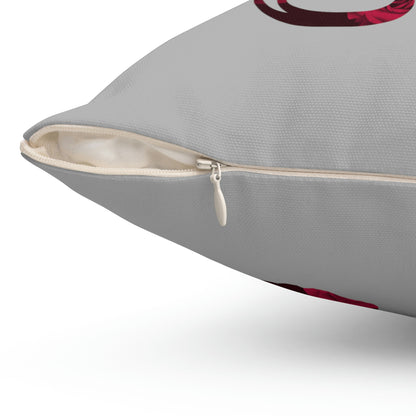 Spun Polyester Square Pillow Case ”Storm Trooper 15 on Light Gray”