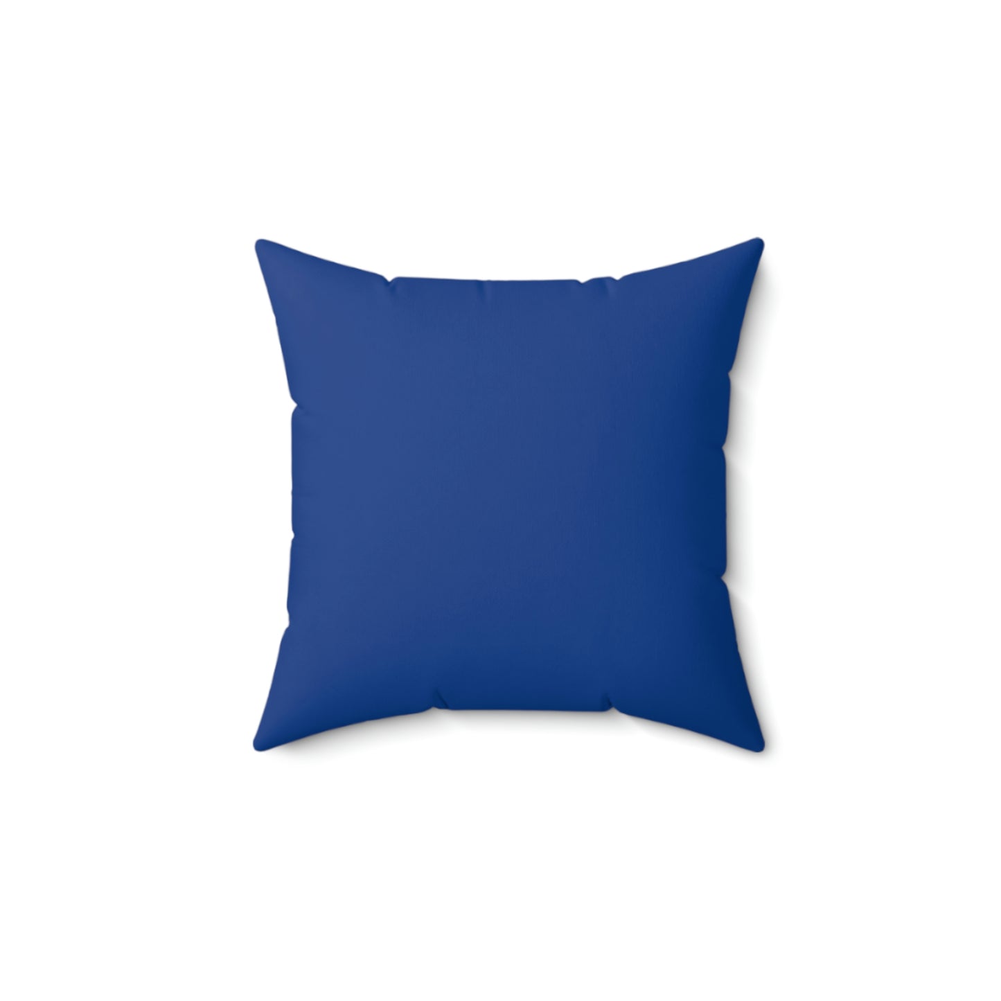 Spun Polyester Square Pillow Case “Lemon Bicycle on Dark Blue”