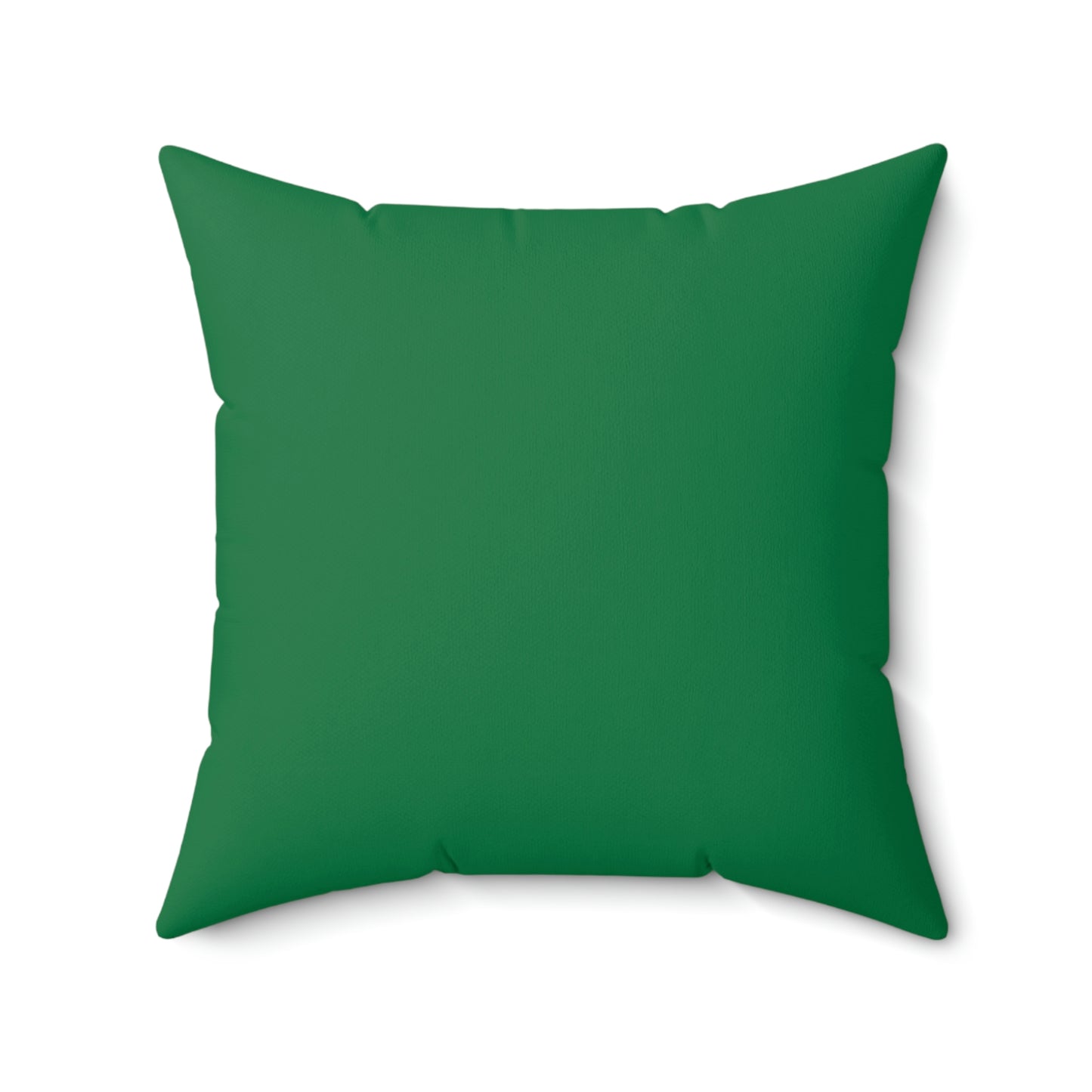 Spun Polyester Square Pillow Case “Moth Black on Dark Green”