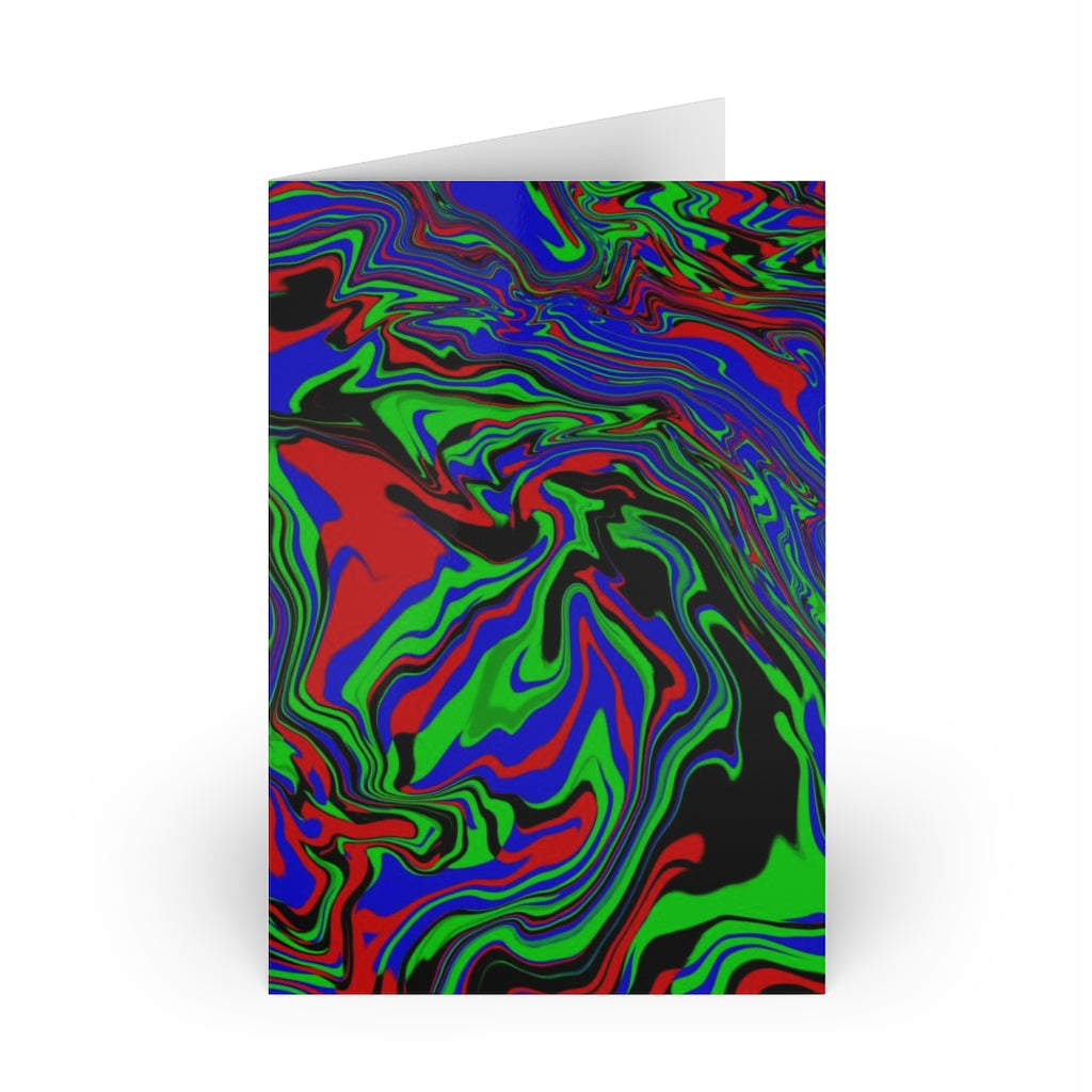 Greeting Cards (1 or 10-pcs)  "Psycho Fluid"