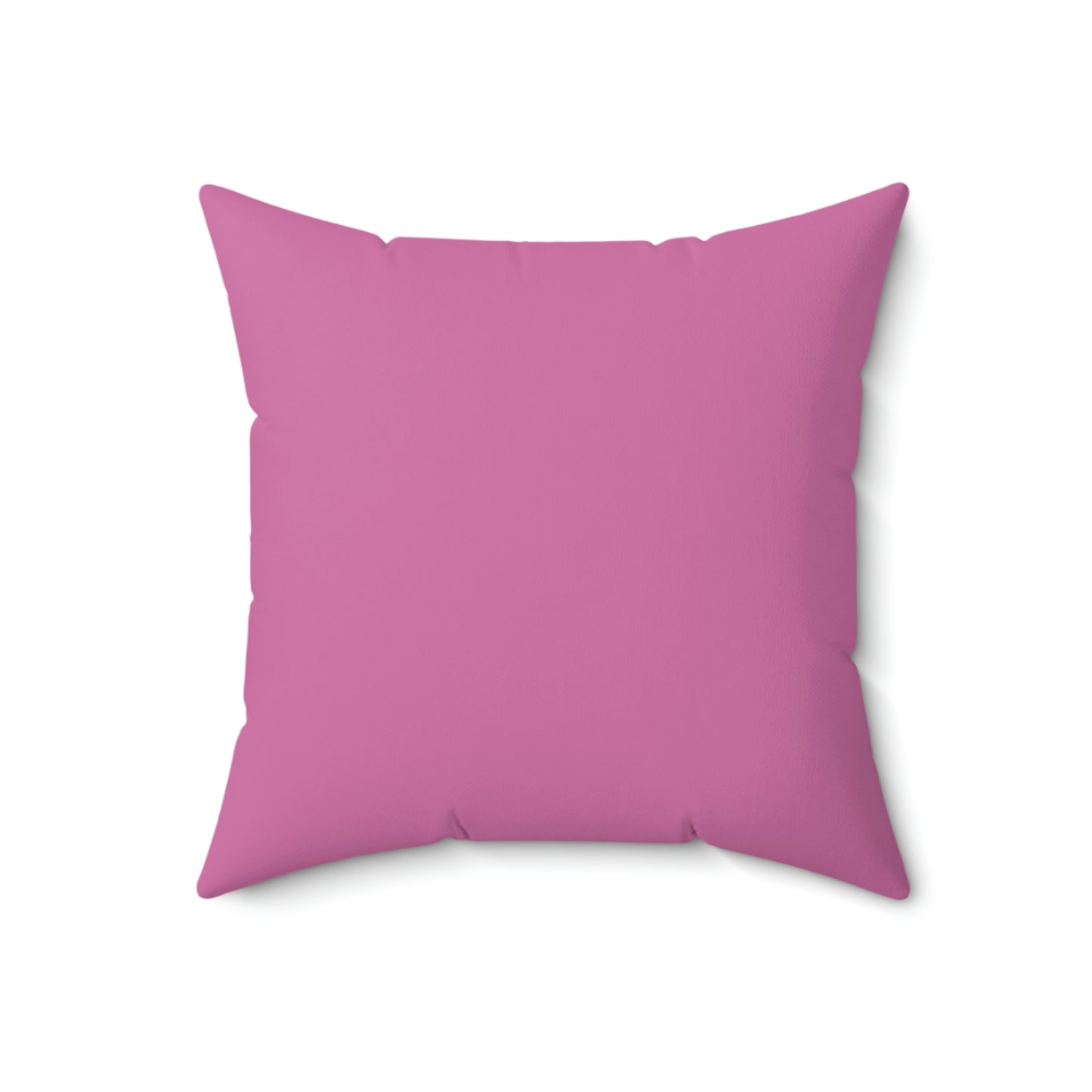 Spun Polyester Square Pillow Case "Mom Wow on Light Pink”