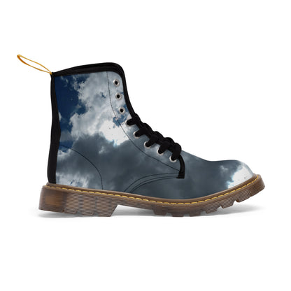 Men's Canvas Boots  "Clear to Partly Cloudy"