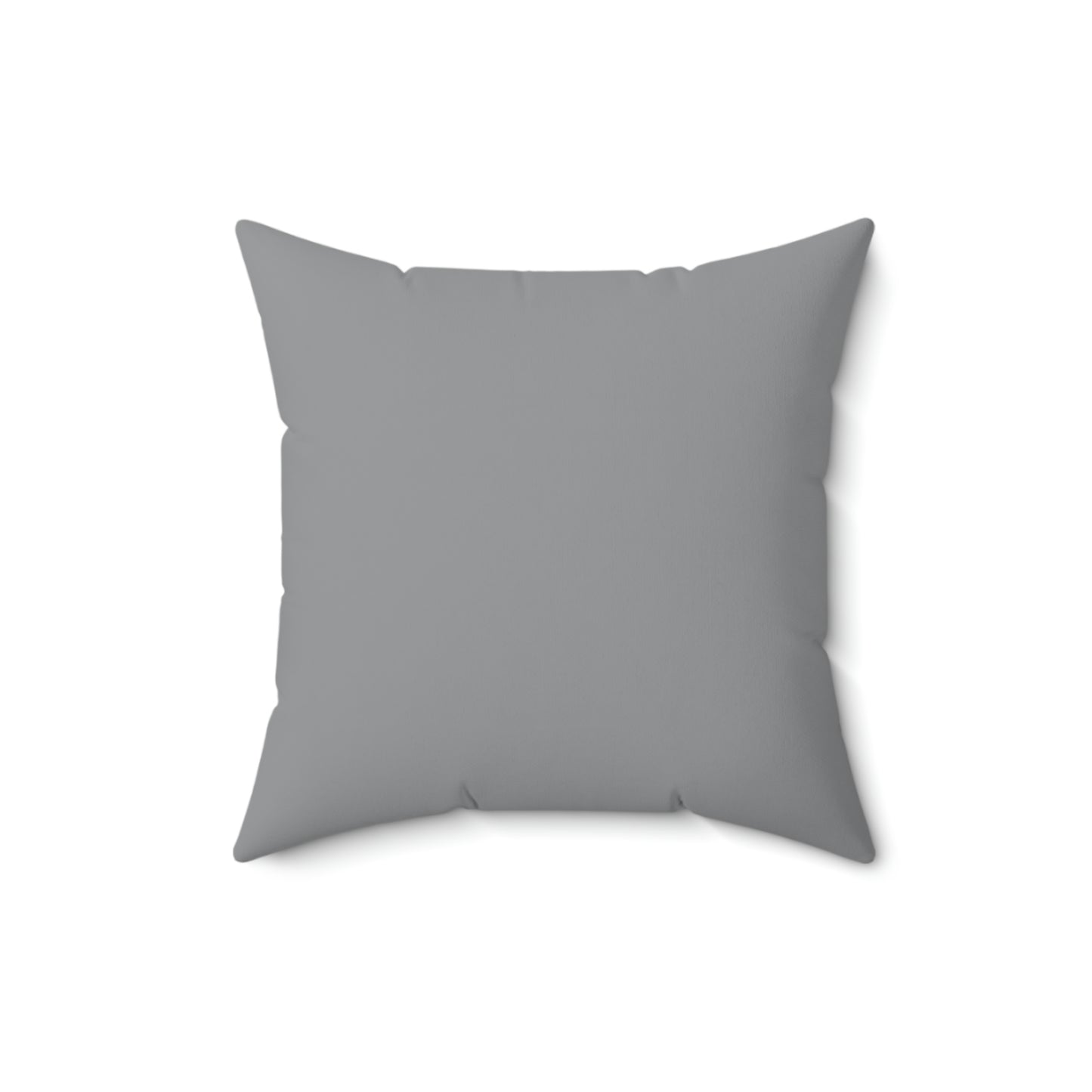Spun Polyester Square Pillow Case "Retro Beach Sunset on Gray”