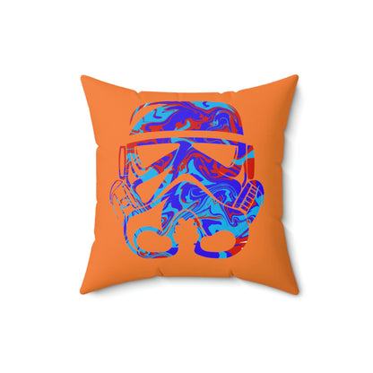 Spun Polyester Square Pillow Case ”Storm Trooper 1 on Crusta”
