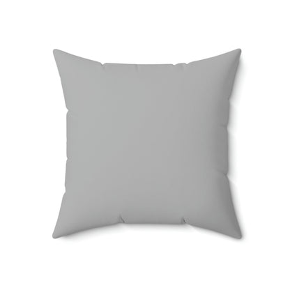 Spun Polyester Square Pillow Case "Dad Level Unlocked on Light Gray”